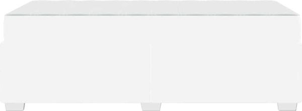 vidaXL Bettrahmen mit Matratze Weiß 90 x 190 cm Stoff 3399220 Bild 6