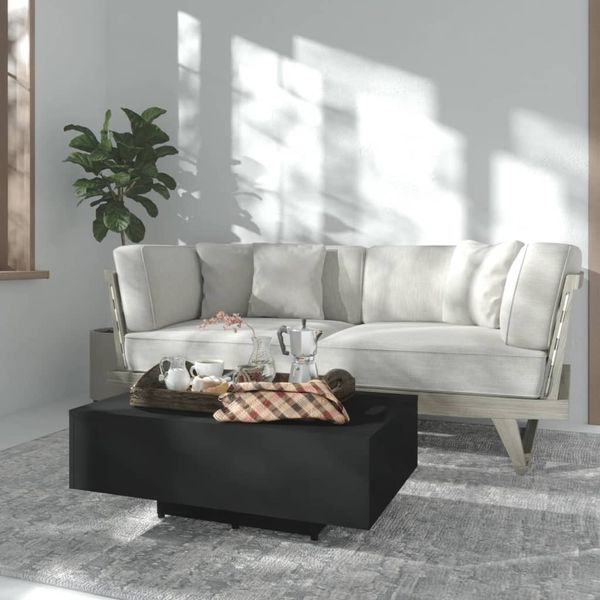 vidaXL Couchtisch Schwarz 85 x 55 x 31 cm Spanplatte