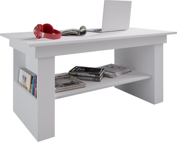 VCM Beistelltisch & Couchtisch Kobila 915189 Weiß H. 52 x B. 115 x T. 58 cm