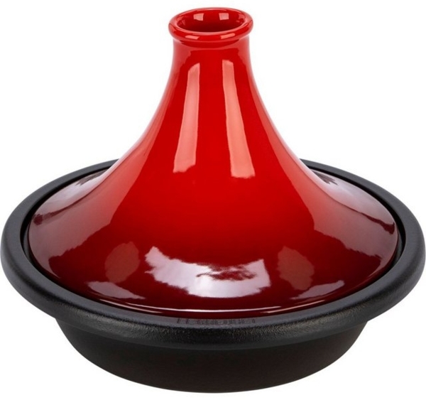 Le Creuset Gusseisen Tagine 27 cm kirschrot