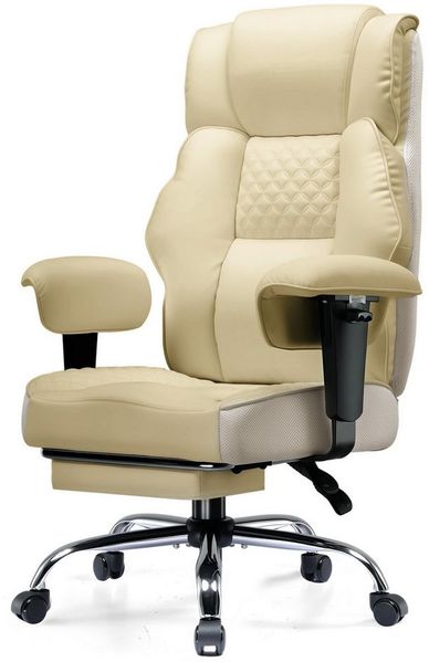 GTPLAYER Gaming-Stuhl für Große und Schwere Personen, ergonomischer Bürostuhl bis 180 kg, 3D Sitzkissen, verstellbar mit Fußstütze für Büro & Gaming