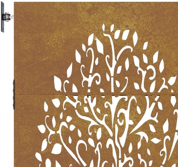 vidaXL Gartentor 85x150 cm Cortenstahl Baum-Design 153211 Bild 10