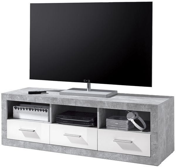 TV-Board >Rio de Janeiro< in Beton - 147x49x45cm (BxHxT)