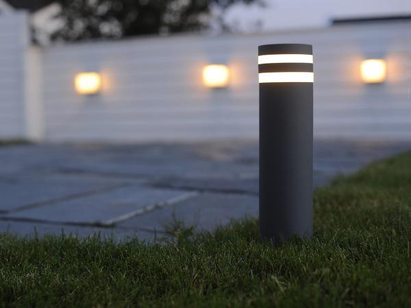 Lutec Focus 6048 gr Wegeleuchte 1-flammig ECO Light