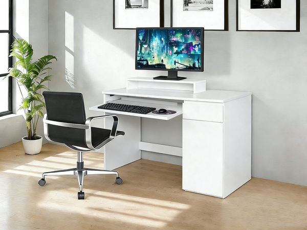 OTTO home Schreibtisch Jarvie, mit Tastaturauszug, mit Monitoraufsatz, mit Schublade