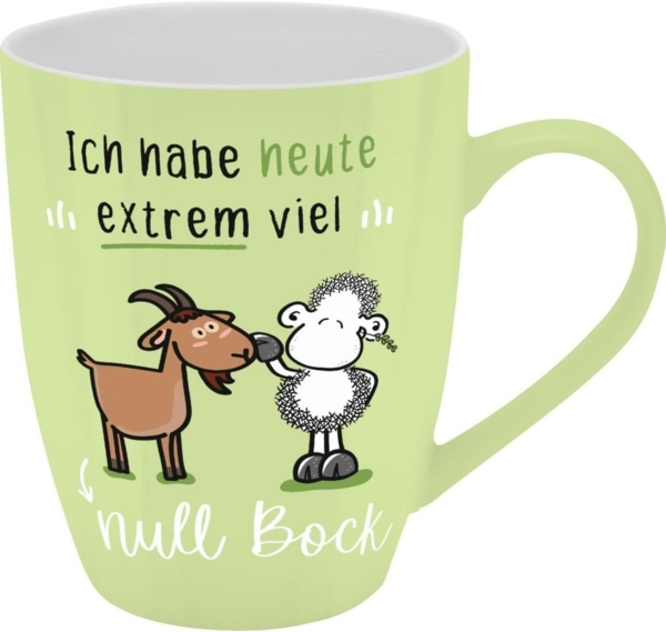 Tasse Tee- Kaffeetasse Kaffeebecher 35cl Geschenk Sheepworld NULL BOCK 074202