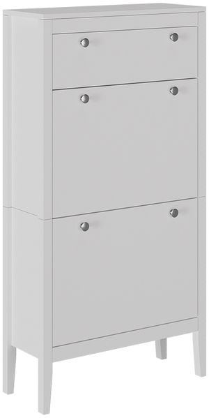 Schuhschrank Aron Weiß 60 x 115 cm Vicco