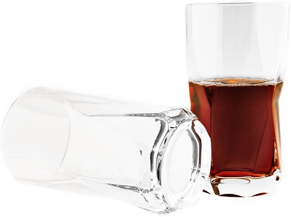 8 tlg. Star Gläser-Set 540 ml Trinkgläser aus Borosilikatglas Cognacgläser transparent