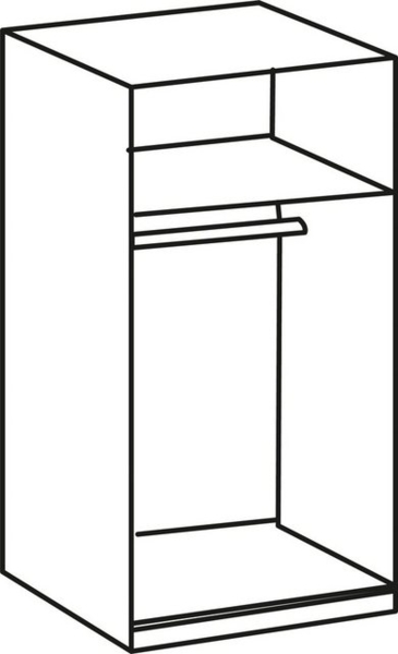 Kleiderschrank 'IMAGO' Schrank Schlafzimmerschrank Eiche Sägerau 90 cm Bild 4