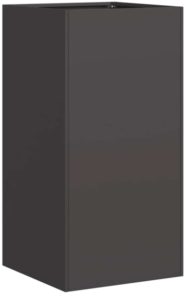 vidaXL Pflanzkübel Schwarz 40x40x80 cm Kaltgewalzter Stahl 860703