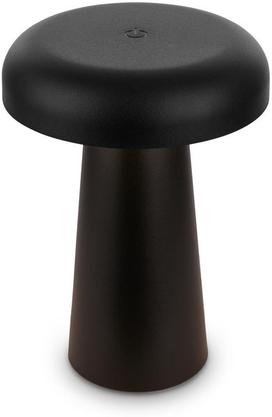 BRILONER - LED Tischlampe kabellos IP44 mit Touch, dimmbar, warmweißes Licht, Akku Tischleuchte, Nachttischlampe, Leselampe, LED Lampe, Outdoor, Touchlampe, Tischlampe Akku, 12x17 cm, Schwarz