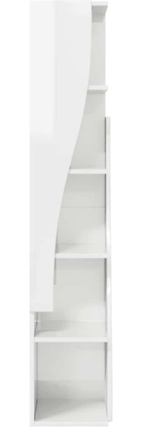 vidaXL Eckschrank Weiß 27,5 x 27 x 140 cm Holzwerkstoff 889869 Bild 4