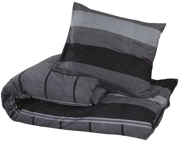 vidaXL Bettwäsche-Set, Baumwolle dunkelgrau, 260x220 cm Bild 3
