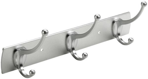 Hettich Garderobenleiste 3 Haken 31,5 x 11,0 x 8,0 cm silber