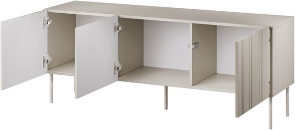 TV-Lowboard Intori 150 3D mit 3 Drehtüren (Farbe: Beige) Bild 3