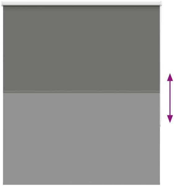 vidaXL Verdunkelungsrollo Grau 120x130cm Stoffbreite 116,6cm Polyester 4011106 Bild 5