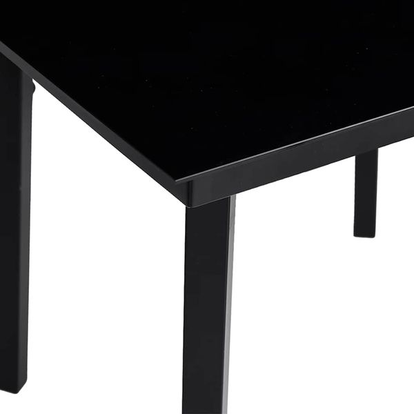 vidaXL Garten-Esstisch Schwarz 200x100x74 cm Stahl und Glas 3100107 Bild 8