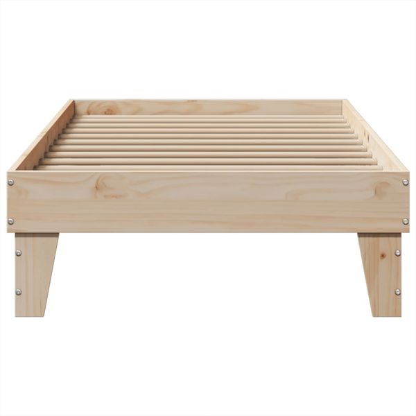 vidaXL Massivholzbett ohne Matratze 90x190 cm Kiefer 855376 Bild 4