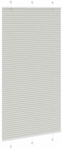 vidaXL Plissee Hellgrau 110x200 cm Stoffbreite 109,4 cm Polyester 4015366 Bild 3