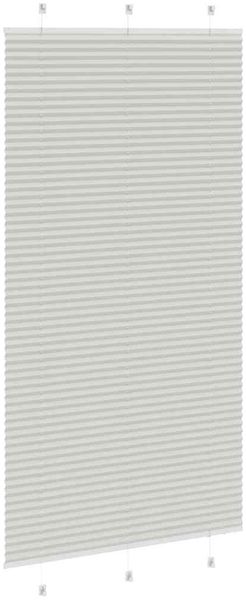 vidaXL Plissee Hellgrau 110x200 cm Stoffbreite 109,4 cm Polyester 4015366 Bild 4