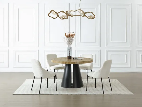 Vente-unique - JARELIA Esstisch Holz, Platte Beige - B 120 cm x H 76 cm x L 240 cm180 cm120 cm