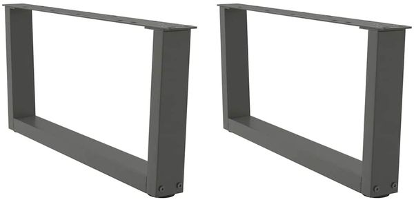 vidaXL Couchtischbeine V-Form 2 Stück Anthrazit 70x(30-31,3) cm Stahl 4012618
