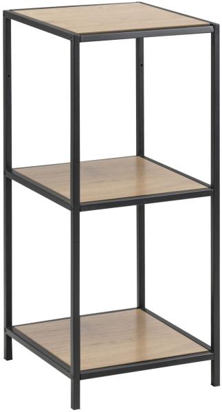 Regal Sea Eiche Standregal Ablageregal Universalregal Holzregal schwarz