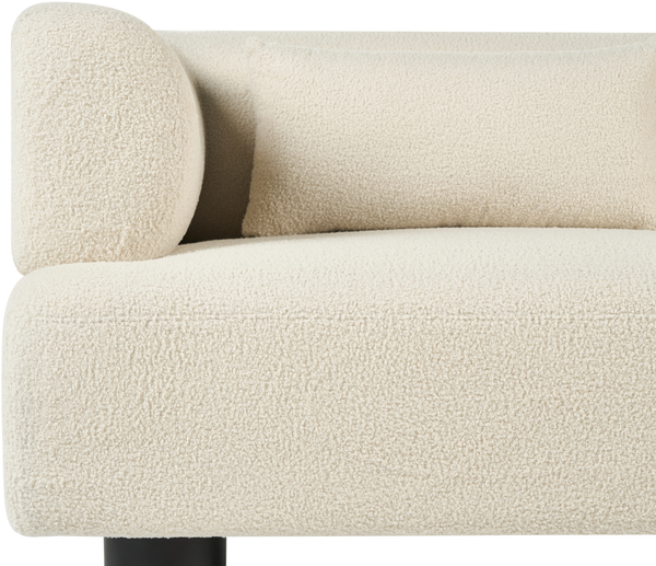 Sofa 2-Sitzer MOVIK Bouclé Cremeweiß Bild 7