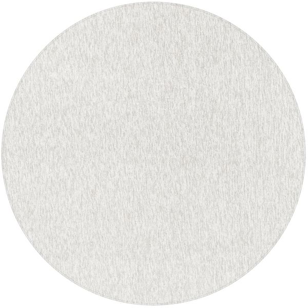Kurzflor Teppich Neva rund - 160 cm Durchmesser - Creme