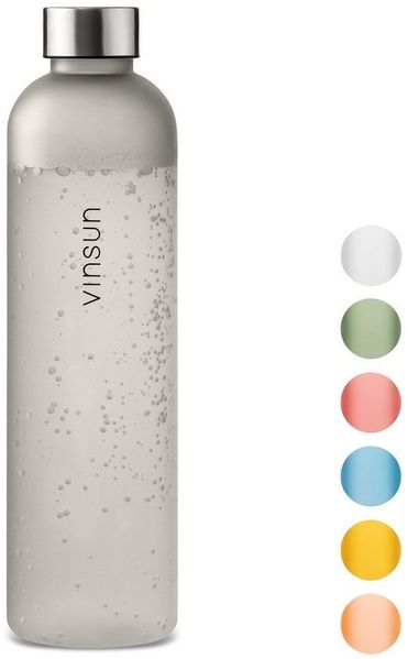 Vinsun Trinkflasche Tritan Wasserflasche 650ml - Sportflasche Kohlensäure geeignet, Auslaufsicher, BPA frei, bruchsicher, geruchs- und geschmacksneutral
