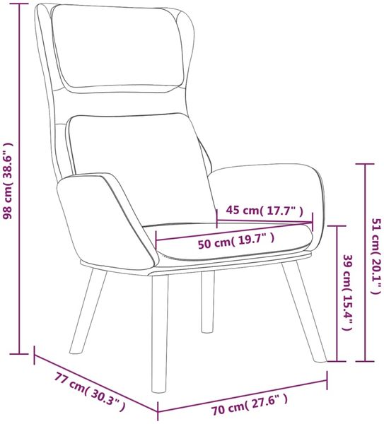 Relaxsessel mit Hocker Blau Samt, Drehbar [3097830] Bild 7