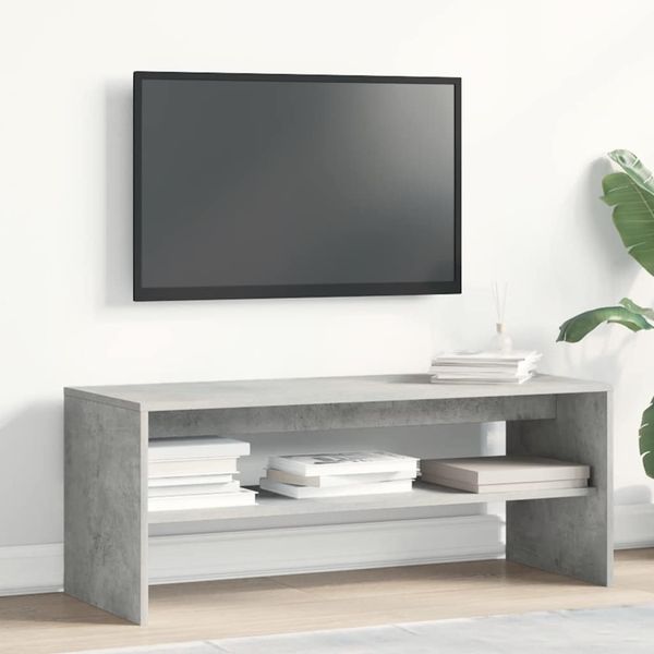 vidaXL TV-Schrank Betongrau 100x40x40 cm Holzwerkstoff 859121 Bild 3