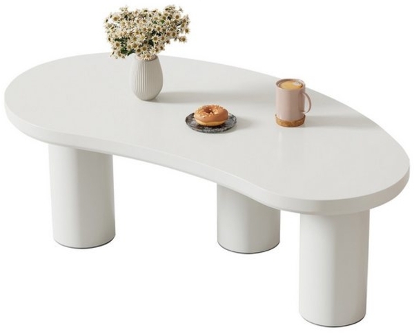 HAUSS SPOLE Couchtisch Halbmond-Couchtisch, MDF-Tischplatte und PVC-Beine, mit Filzunterlage (Wohnzimmertisch, 1-St), mit MDF-Tischplatte, PVC-Beine und Filzunterlage Bild 4