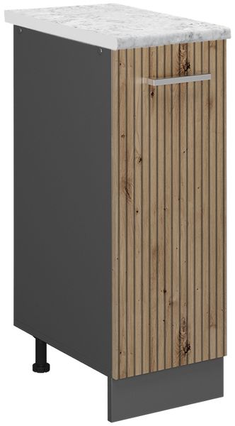Apothekerschrank R-Line Artisan-Eiche 30 cm AP Marmor Vicco