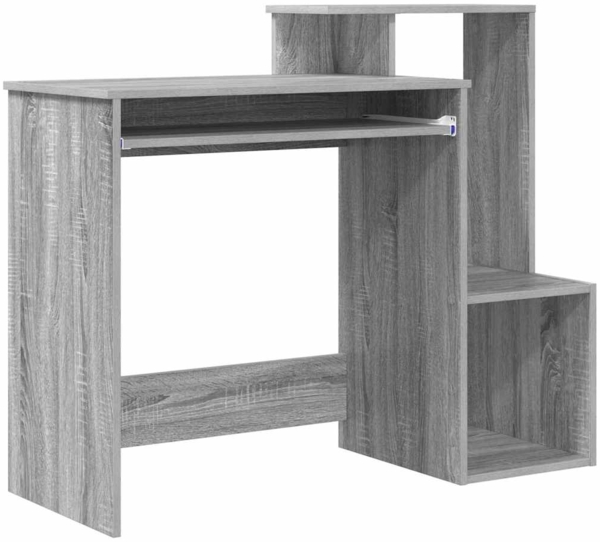 vidaXL Schreibtisch Graues Sonoma 106 x 41 x 88.5 cm Holzwerkstoff 869471