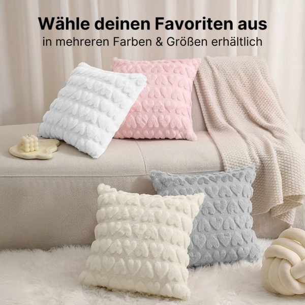 LIVINA HOME Kissenbezug Premium Kissenbezüge, Dekokissen Couchkissen Sofakissen, Kissenhülle, (1 Stück), Kuschelkissen Zierkissen, Kissen Bezug Set, Black Friday Sale! Bild 3