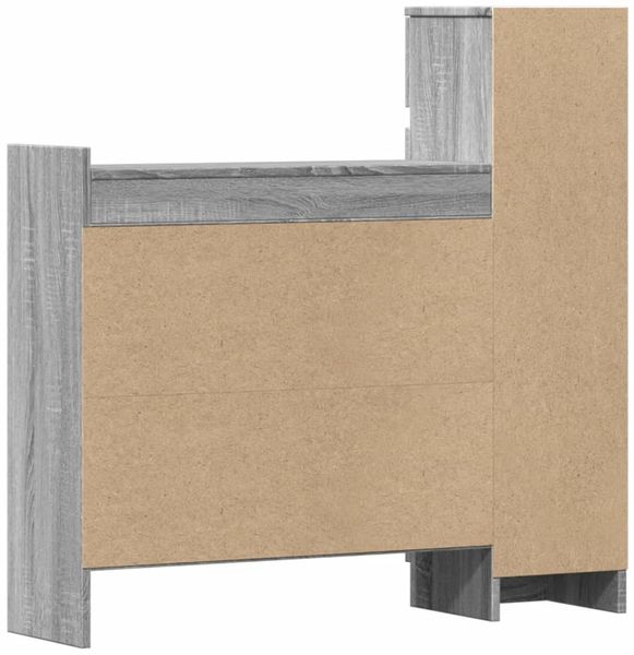 vidaXL Schuhschrank Grau Sonoma 100,5x28x100 cm Holzwerkstoff 840427 Bild 8