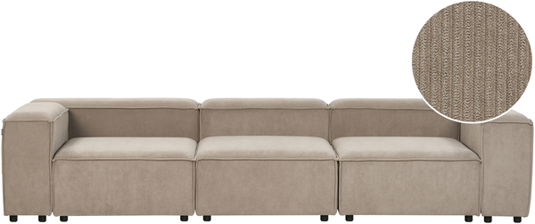 3-Sitzer Sofa Cord taupe ARDAL