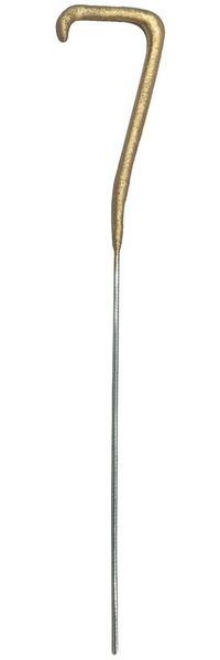 partydeco Tortenstecker, Wunderkerze Geburtstag 15cm Zahl 7 Gold 1 Stück