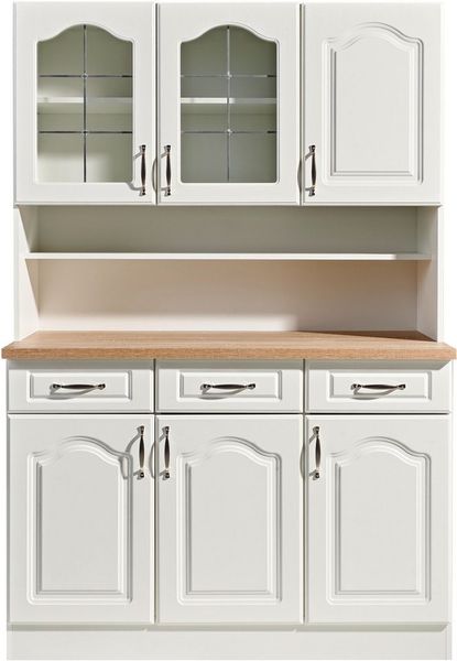 wiho Küchen Küchenbuffet Linz 120 cm breit, in Landhaus-Optik