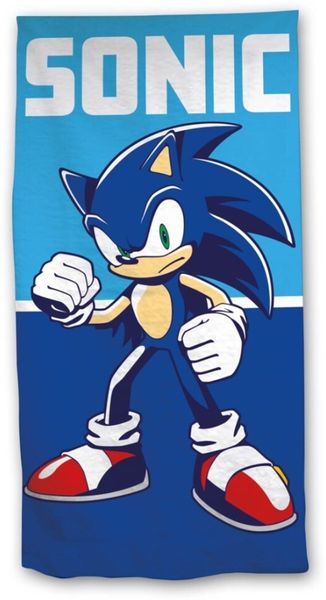 Sonic Kinder Strandtuch Badetuch für Strand und Schwimmbad 70x140 cm