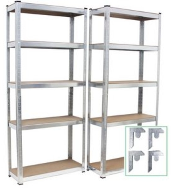 Schwerlastregal 170x75x30 cm 2er Set Steckregal Lagerregal Bild 6