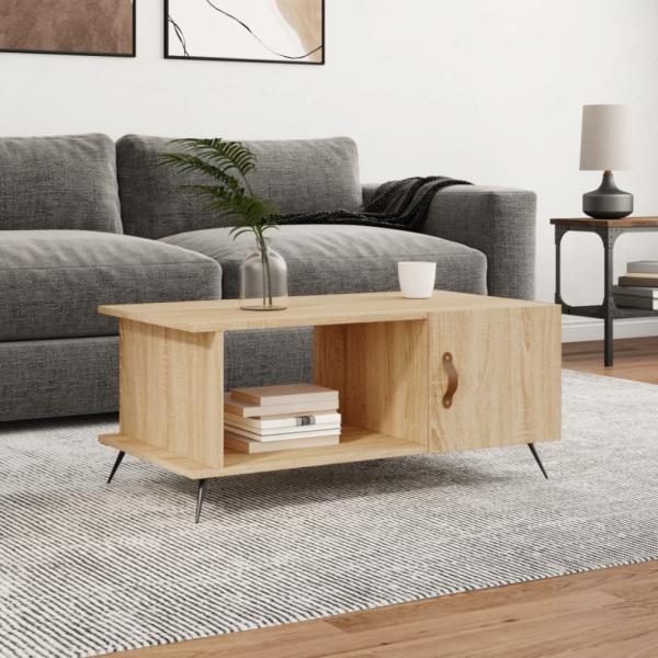 vidaXL Couchtisch Sonoma-Eiche 90x50x40 cm Holzwerkstoff 829463