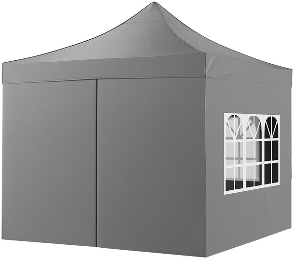 STEELSØN 'Rynara' Pavillon 2x2 m, grau, wasserdicht, stabil und UV-beständig, Faltpavillon 3-fach höhenverstellbar, Gartenpavillon mit 4 Seitenteilen, Pop Up Pavillon inkl. Tragetasche Bild 14