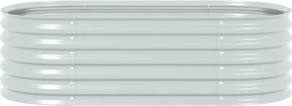 vidaXL Garten-Hochbeet 160x80x44 cm Verzinkter Stahl Silbern 45519 Bild 4