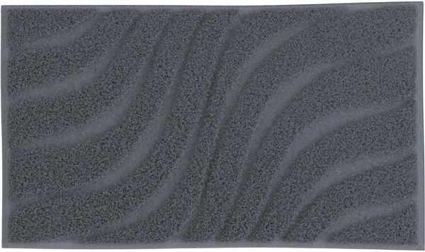 OTTO home Badematte Levii, Badvorleger, Badezimmer Teppich, sehr weich, Höhe 20 mm, rutschhemmend beschichtet, fußbodenheizungsgeeignet, schnell trocknend, Polyester, rechteckig, Hoch-Tief-Effekt, weiche Haptik, Made in Europe