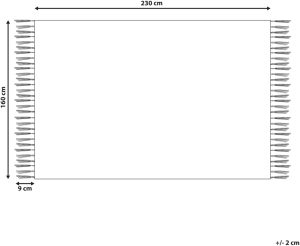 Teppich Baumwolle hellbeige 160 x 230 cm marokkanisches Muster Kurzflor SILCHAR Bild 2