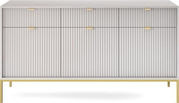 AX LIVING Kommode mit Schublade Eternas KSZ104 104 cm Modern in Grau Bild 5