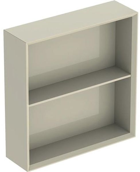 Regal iCon quadratisch sandgrau glänzend