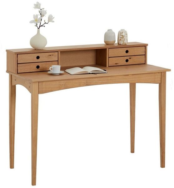 IDIMEX Schreibtisch MILANO, Schreibtisch mit Schubladen Holztisch Bürotisch Massivholz